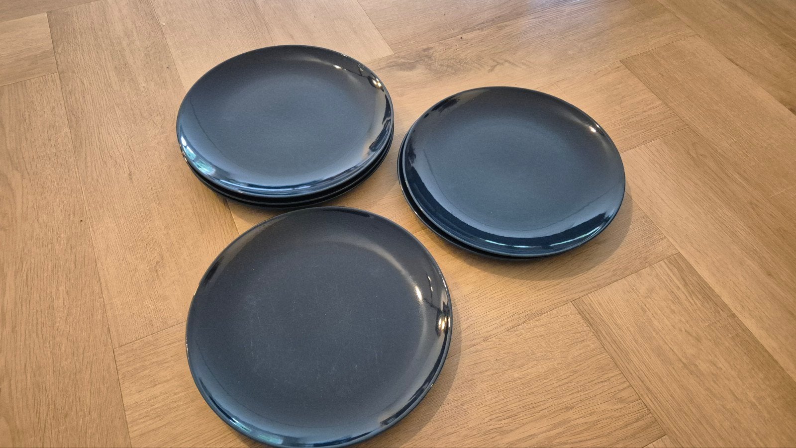 IKEA FÄRGKLAR Borden - Donkerblauw (6 stuks), Gebruikt, IKEA, Ophalen of Verzenden, Bord(en)