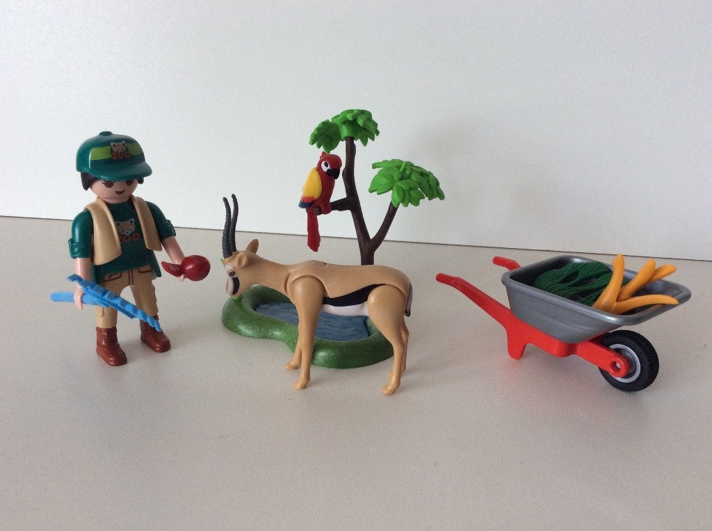 Playmobil 70295 dierenverzorgster/Zoo, Ophalen of Verzenden, Gebruikt, Complete set
