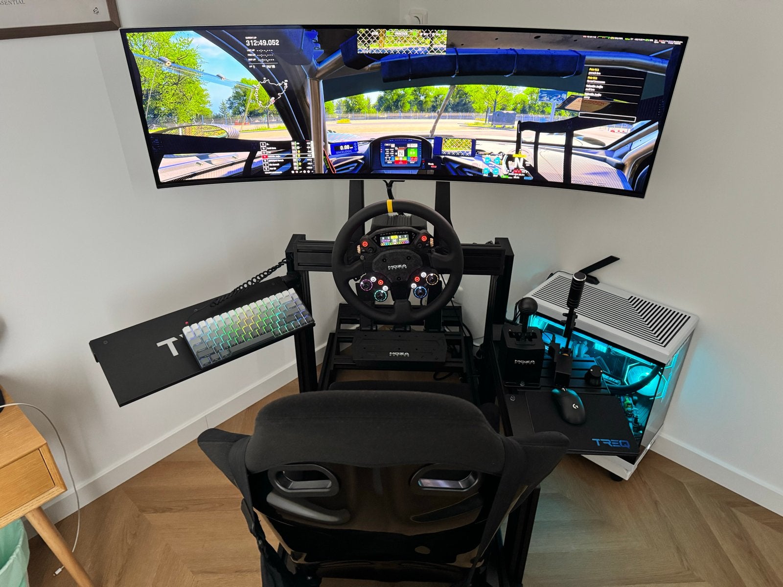 Complete Sim Racing Setup - Zo goed als nieuw, Ophalen, Online, 1 speler, Racen en Vliegen