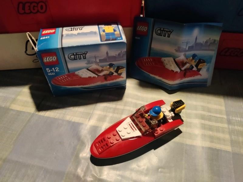 Lego City Speedboot 4641, Lego, Ophalen of Verzenden, Complete set, City