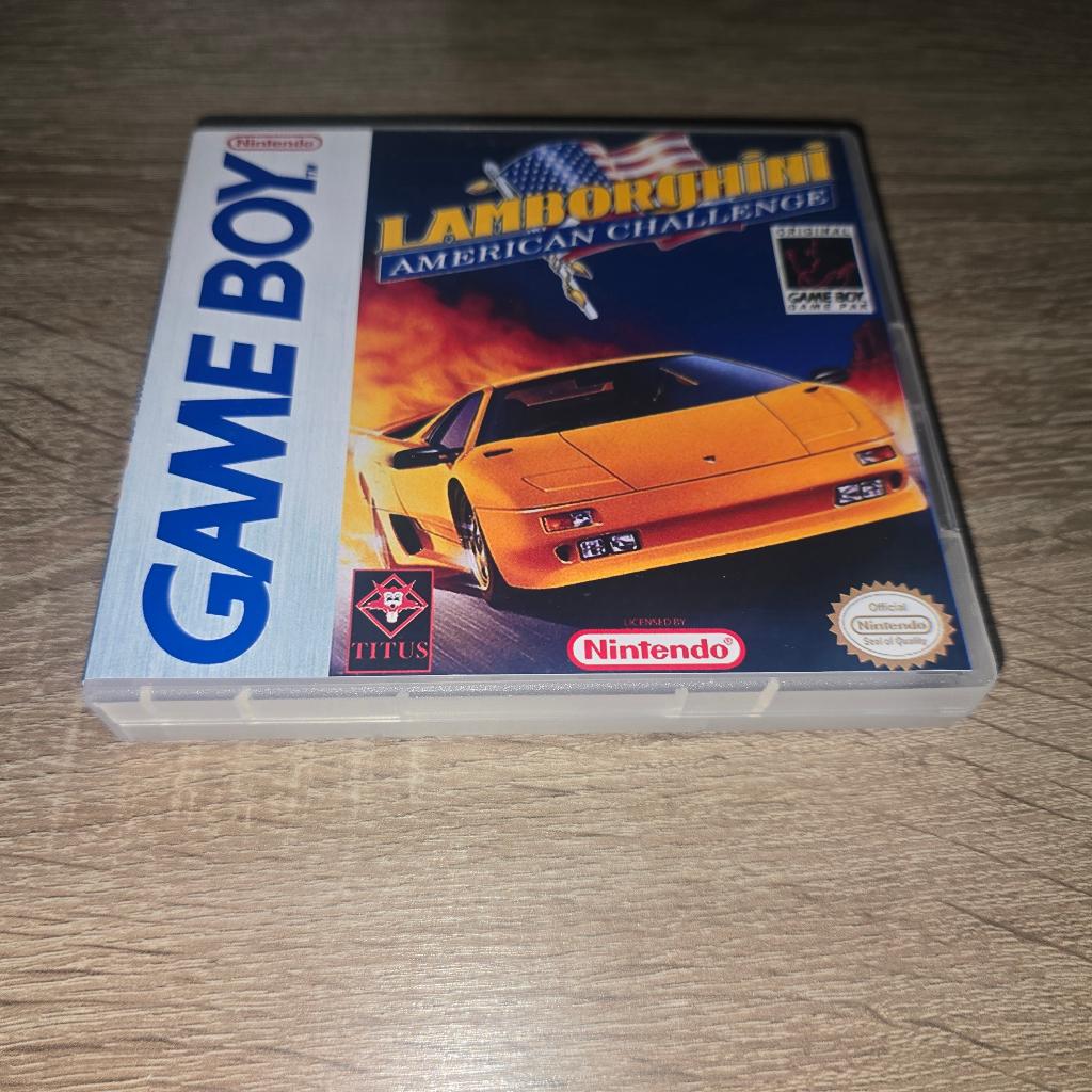 Lamborghini American Challenge Game Boy GB Game Case, Spelcomputers en Games, Games | Nintendo Game Boy, Zo goed als nieuw, Avontuur en Actie