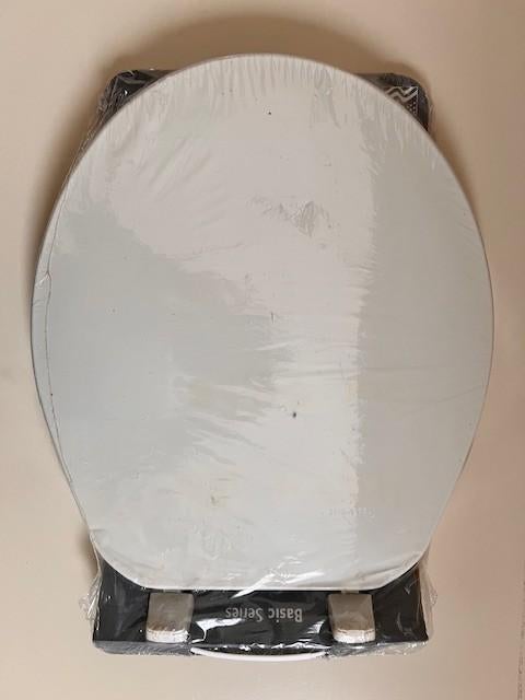 Nieuw closetzitting toiletzitting wit wc bril 42 cm, Ophalen of Verzenden, Nieuw, Rvs, Toilet