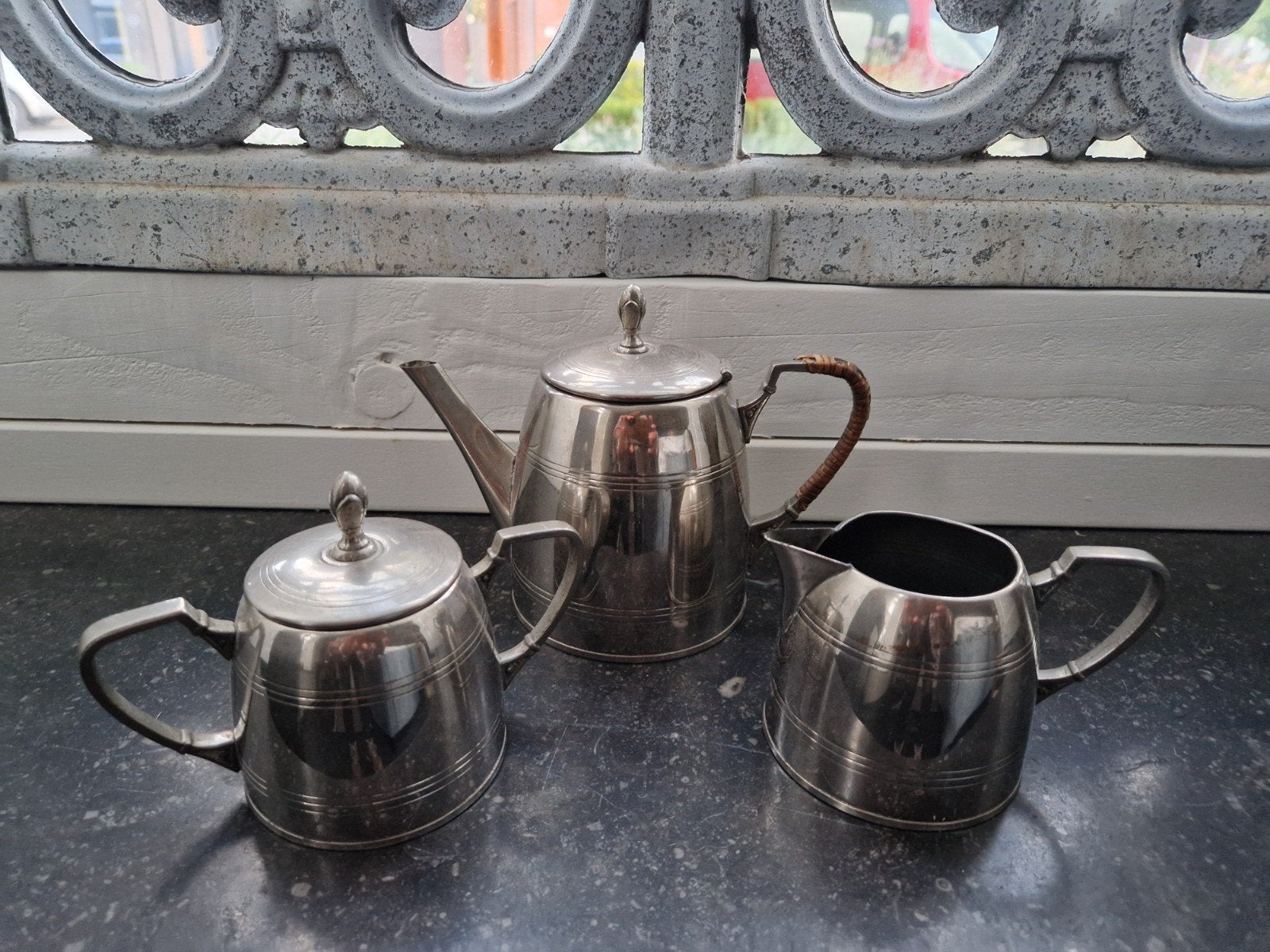 art deco antiek theeservies, Ophalen of Verzenden