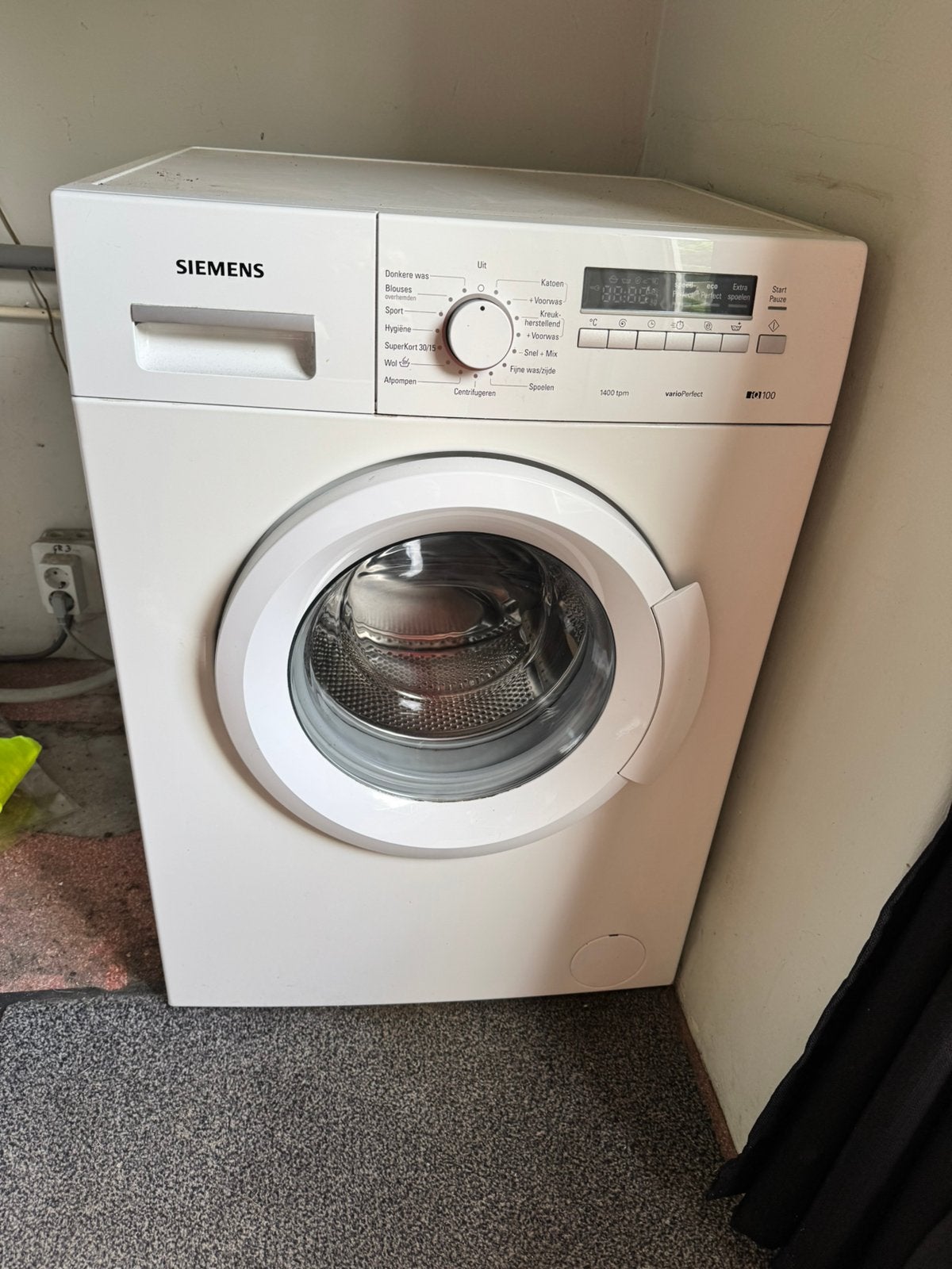 Siemens wasmachine, Ophalen, 1200 tot 1600 toeren, 85 tot 90 cm