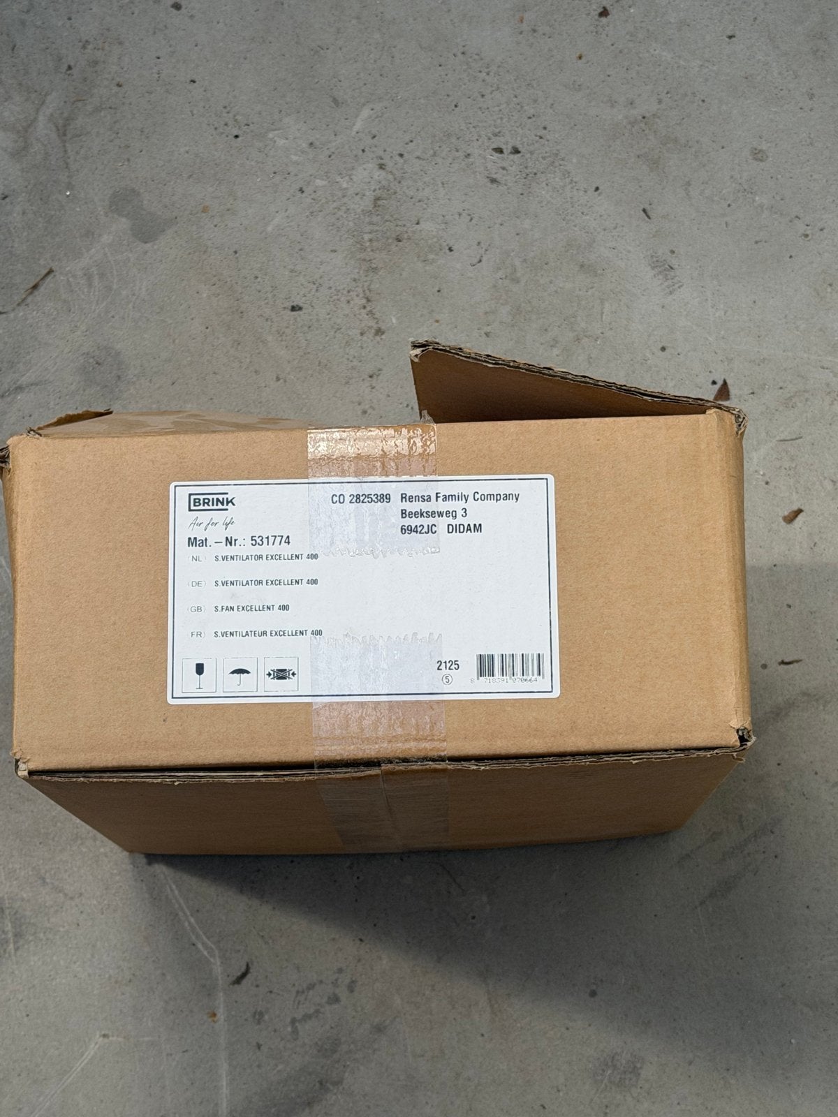 Brink ventilator Excellent 300/400 - 531774 (Nieuw), Ophalen of Verzenden, Nieuw