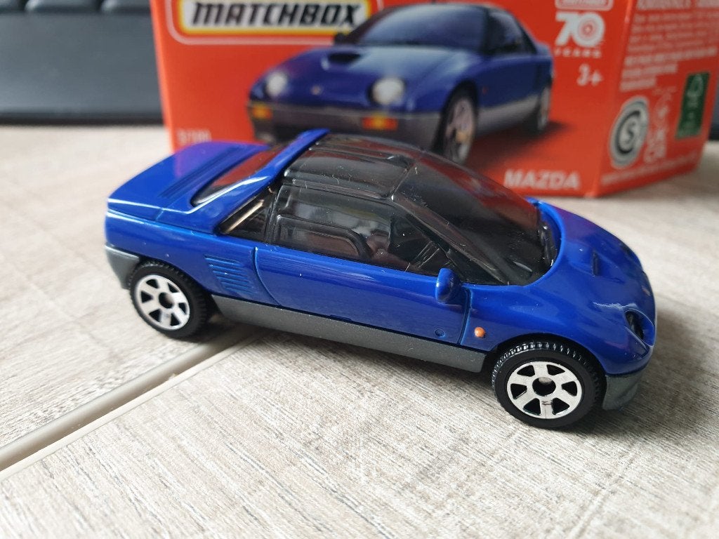 Matchbox 3 - 1992 Mazda Autozam AZ-1 [blauw] 1/55 MIB [], Ophalen of Verzenden, Nieuw, Auto