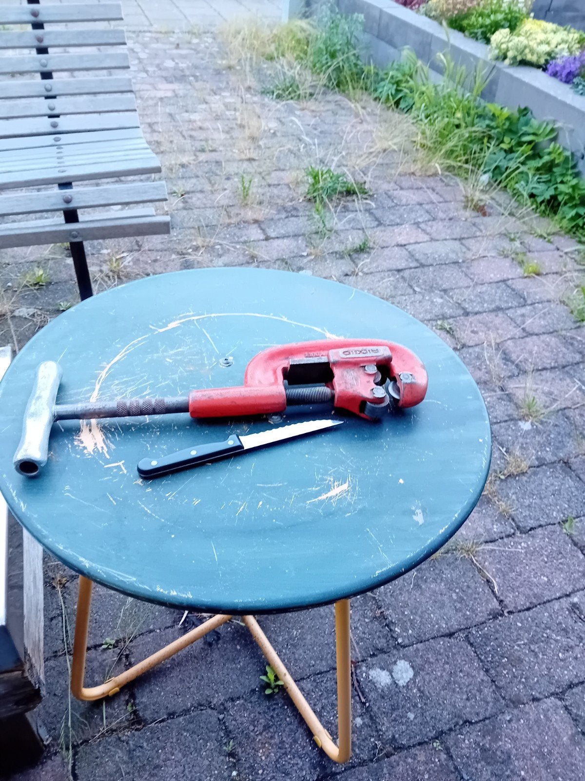 Robuuste RIDGID pijpensnijder nr. 2A, Ophalen of Verzenden