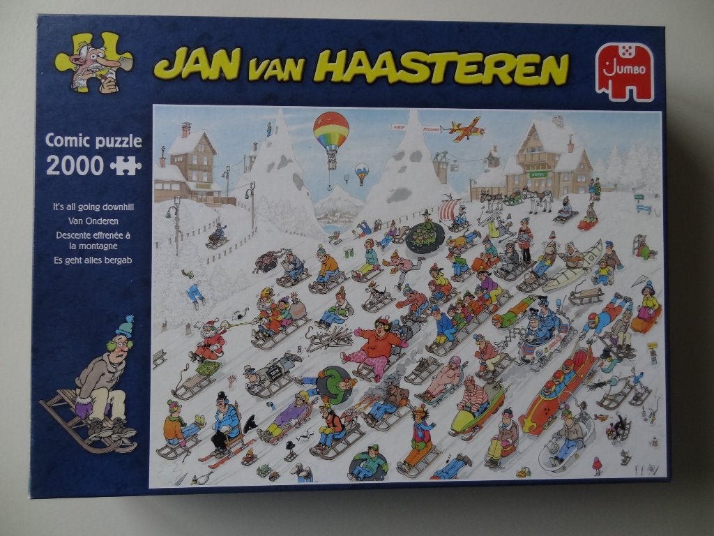 Puzzel Jan van Haasteren 2000 stukjes, Hobby en Vrije tijd, Denksport en Puzzels, Ophalen, Meer dan 1500 stukjes, Zo goed als nieuw