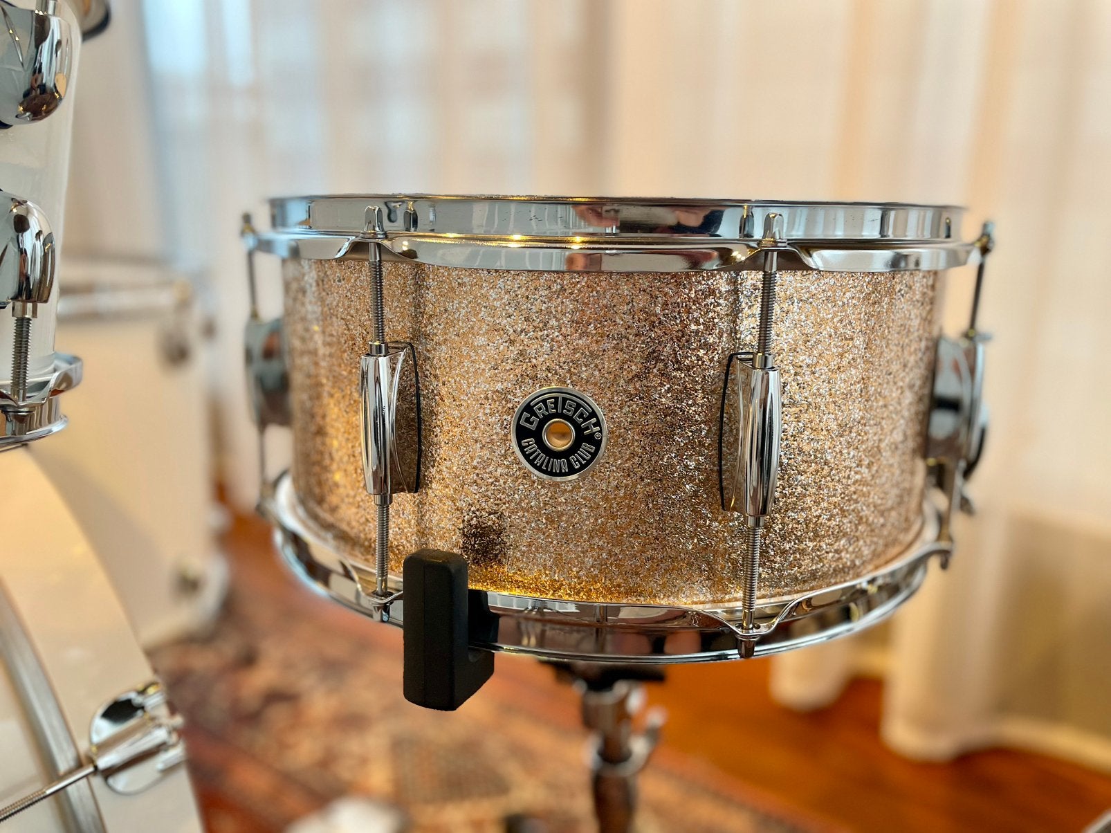 Gretch Catalina Club Snare 14x6.5 Champagne Sparkle!, Muziek en Instrumenten, Drumstellen en Slagwerk, Ophalen of Verzenden, Zo goed als nieuw