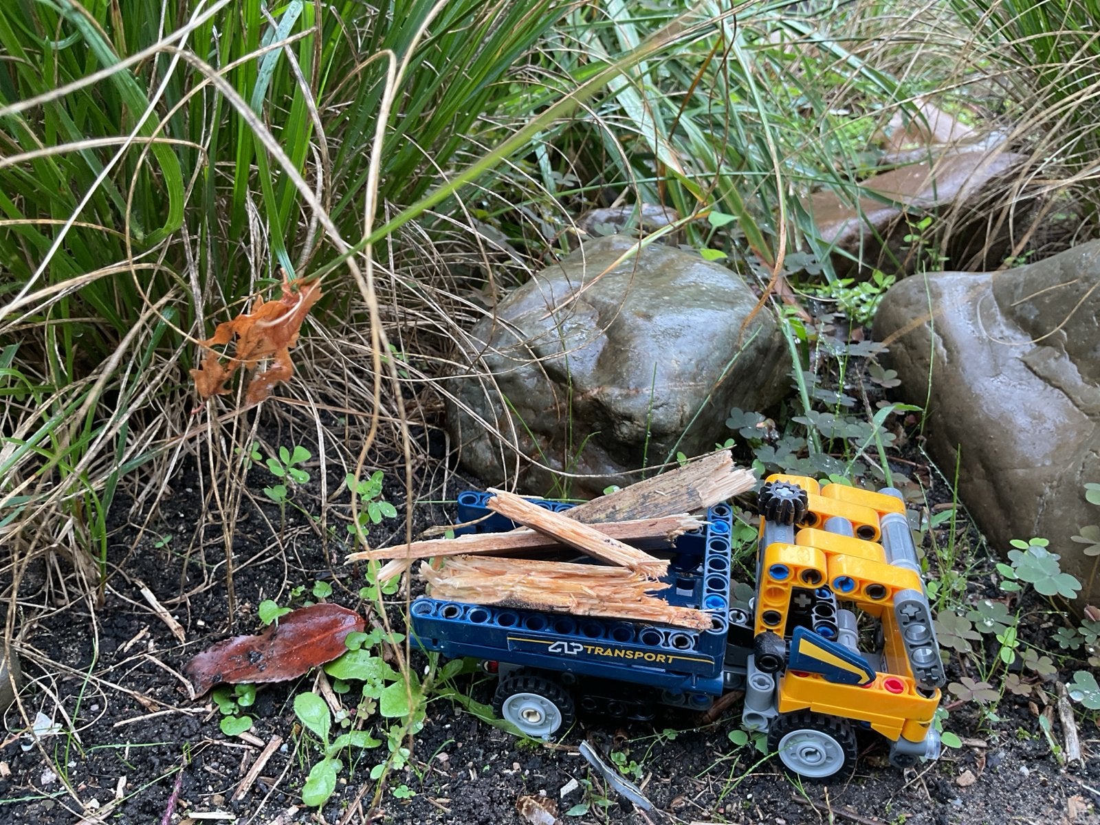 Lego Technic Vrachtwagen met Houtlading, Ophalen of Verzenden, Gebruikt, Overige merken