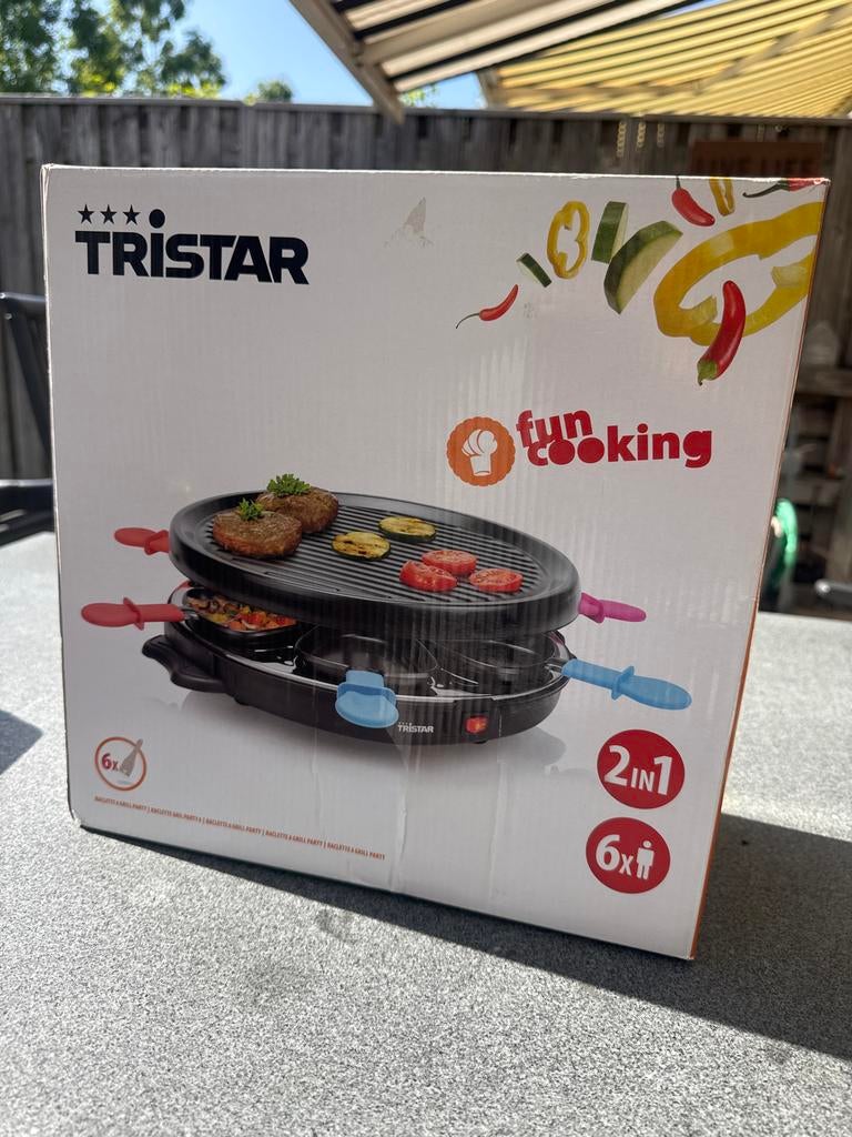 Tristar RA-2966 Raclette & Grill Party - 2-in-1, Ophalen, Nieuw, 4 t/m 7 personen