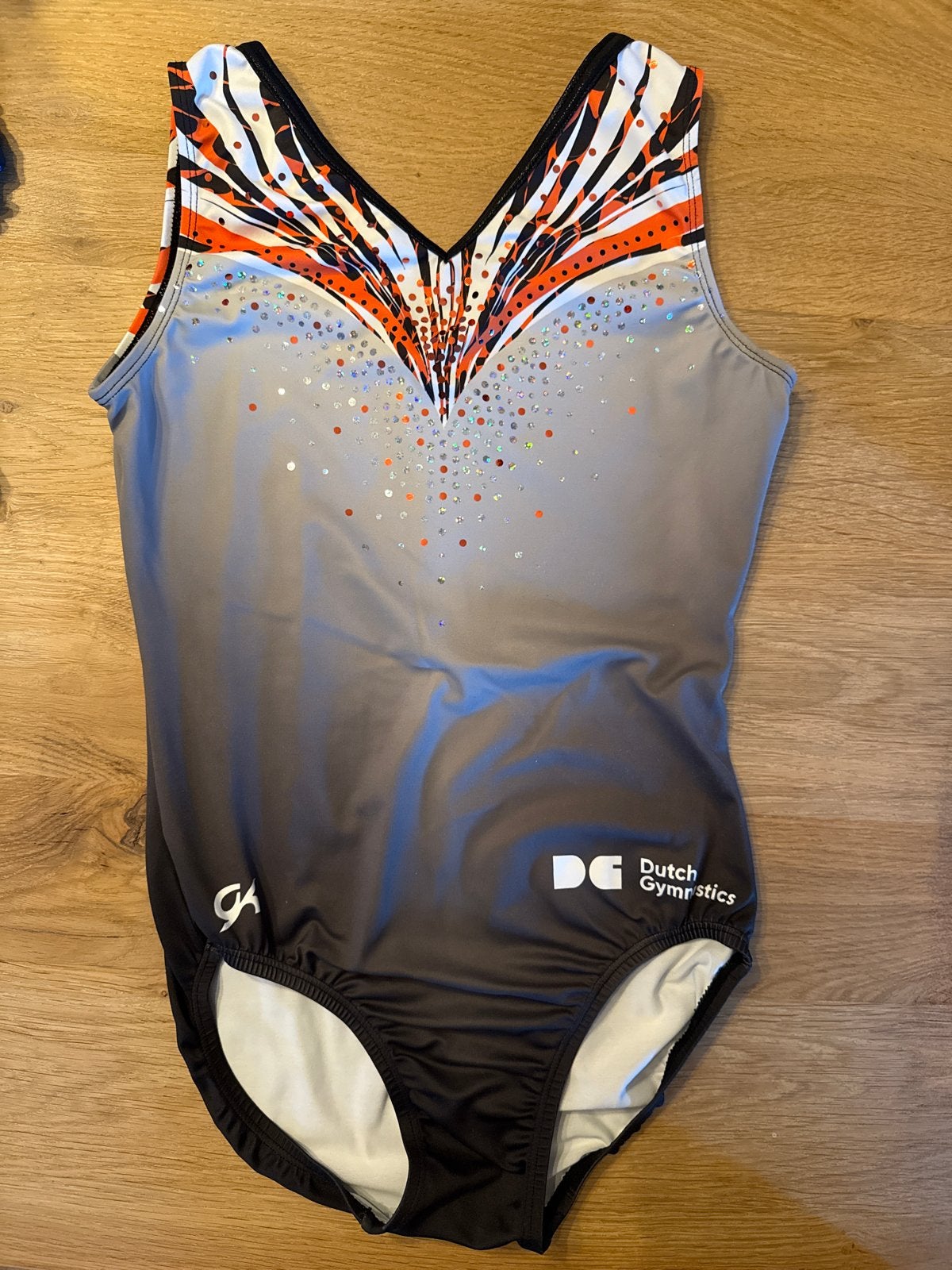 Turnpakje GK, Dutch Gymnastics 64 cm, Sport en Fitness, Turnen, Maat 36 t/m 42, Ophalen of Verzenden, Zo goed als nieuw, Turnpak(je)