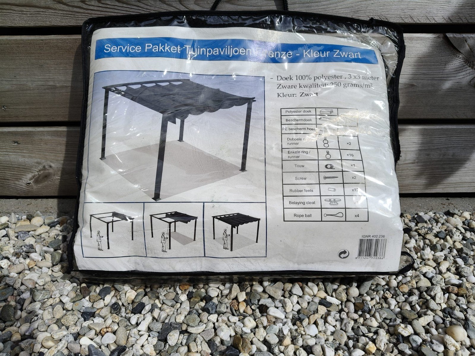 Origineel vervangingsdoek Firenze tuinpaviljoen, Tuin en Terras, Overkappingen, Ophalen of Verzenden, Nieuw