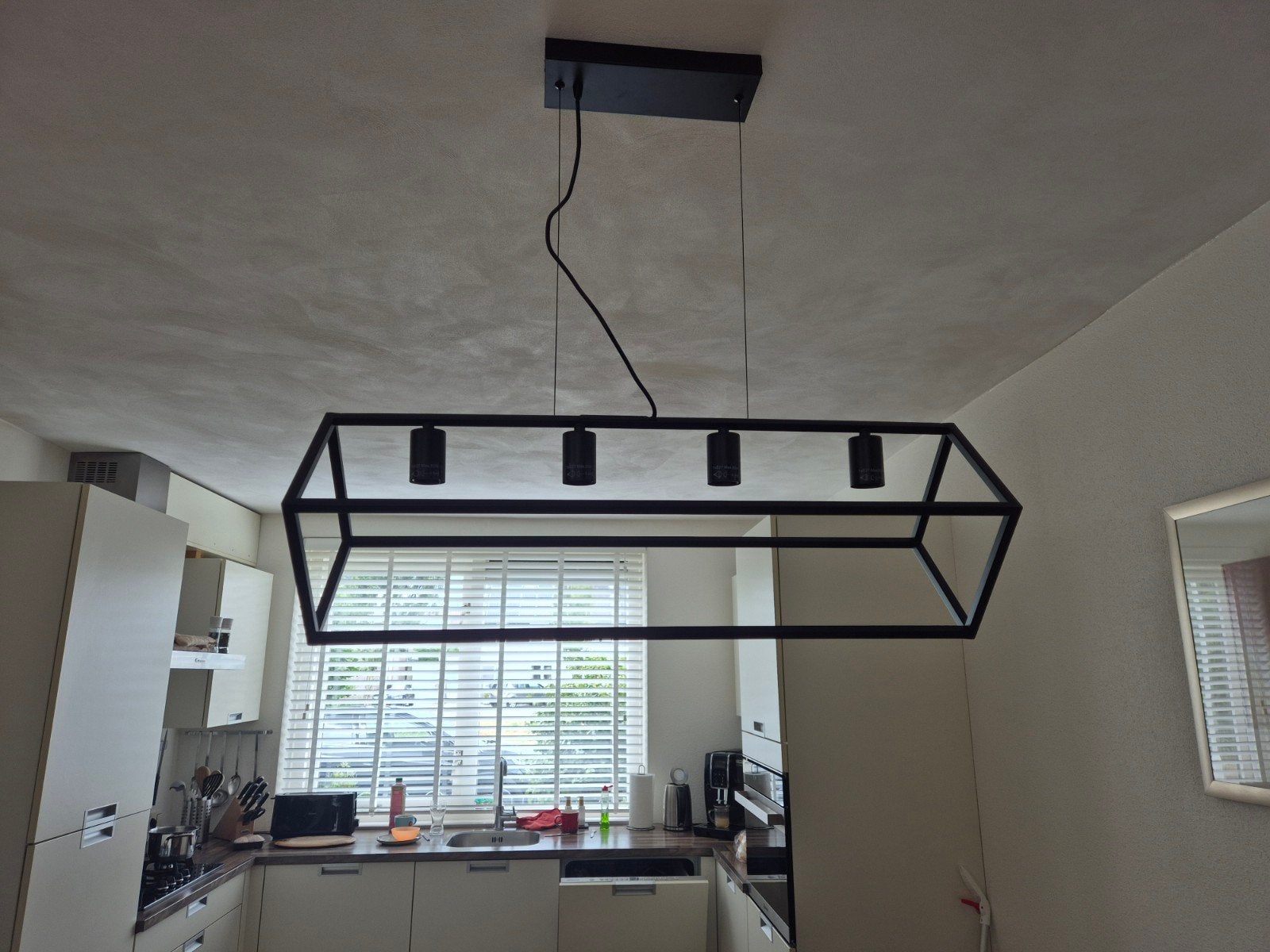 Zwarte hanglamp, Ophalen of Verzenden