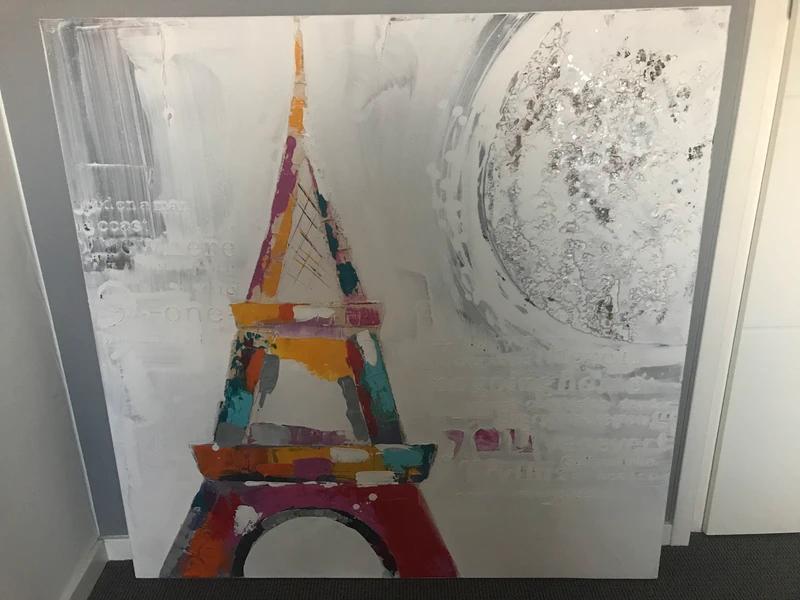 Schilderij Eiffeltoren van Jansen Totaal Wonen, Ophalen of Verzenden, Zo goed als nieuw, Schilderij