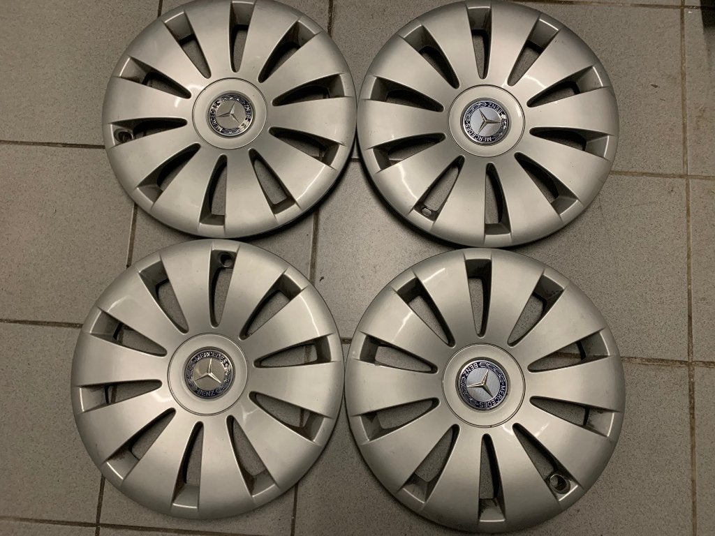 Wieldoppen 15 inch Mercedes A-klasse wieldeksels, Auto diversen, Wieldoppen, Ophalen, Gebruikt