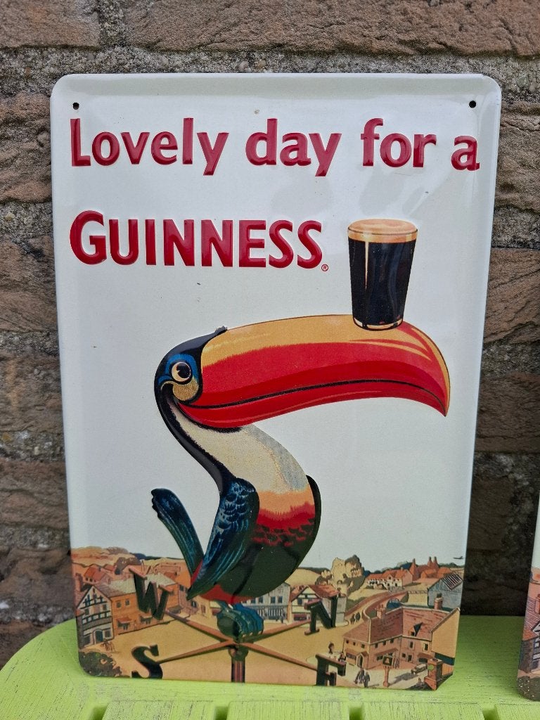 Reclamebord Guinness Toucan, Ophalen of Verzenden, Nieuw, Reclamebord, Plaat of Schild, Overige merken