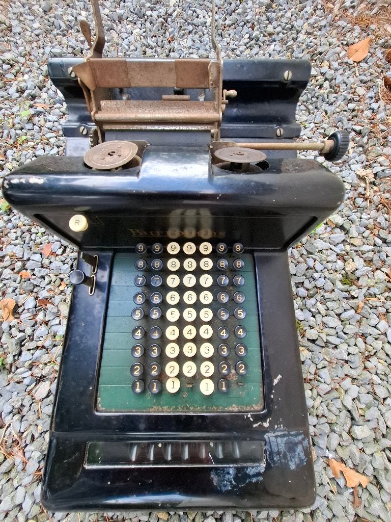 oude telmachine Burroughs, Ophalen