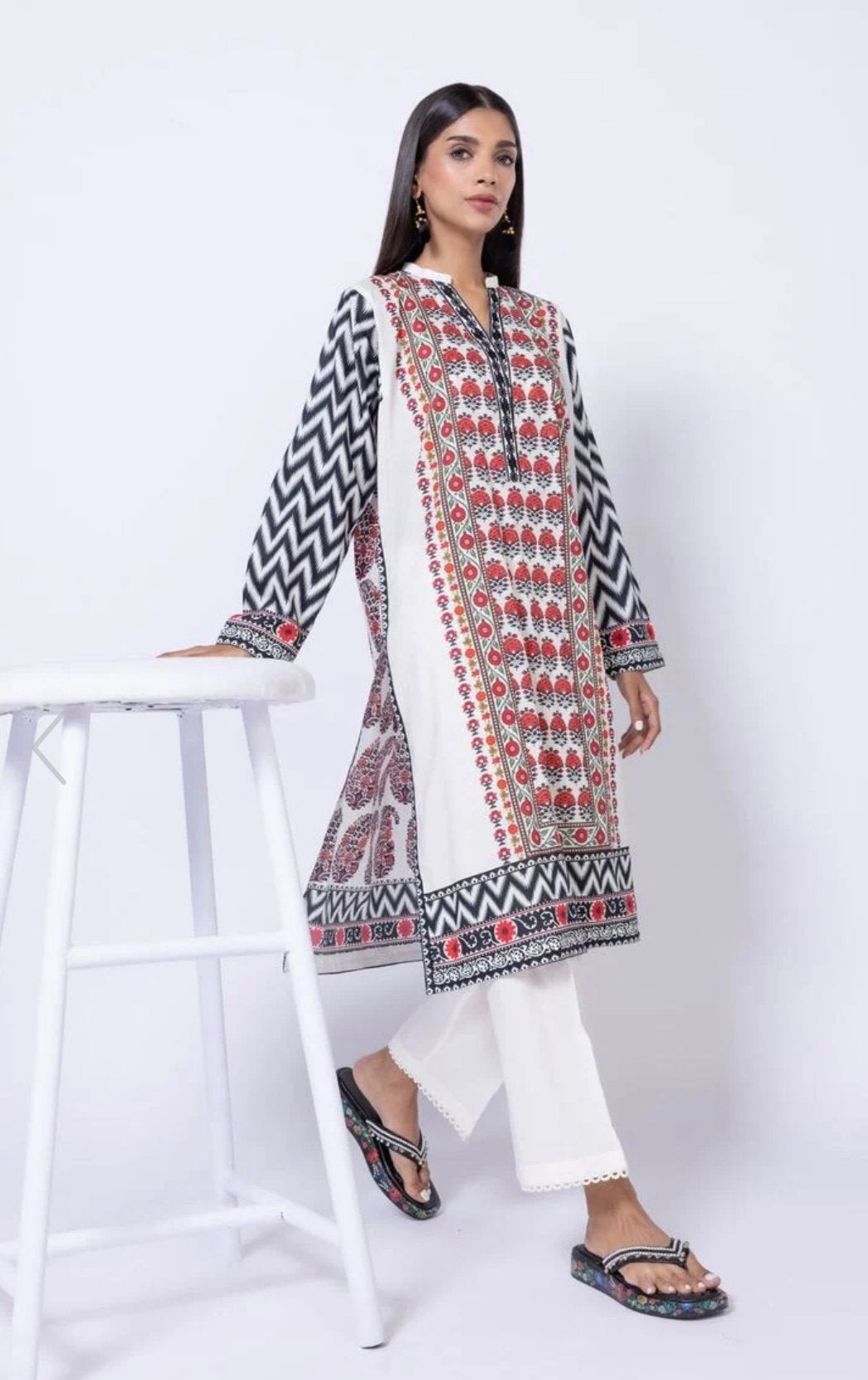 Indian bollywood kurti tuniek maat 40-42 merk Khaadi, Ophalen of Verzenden, Zo goed als nieuw, Maat 38/40 (M), Overige typen
