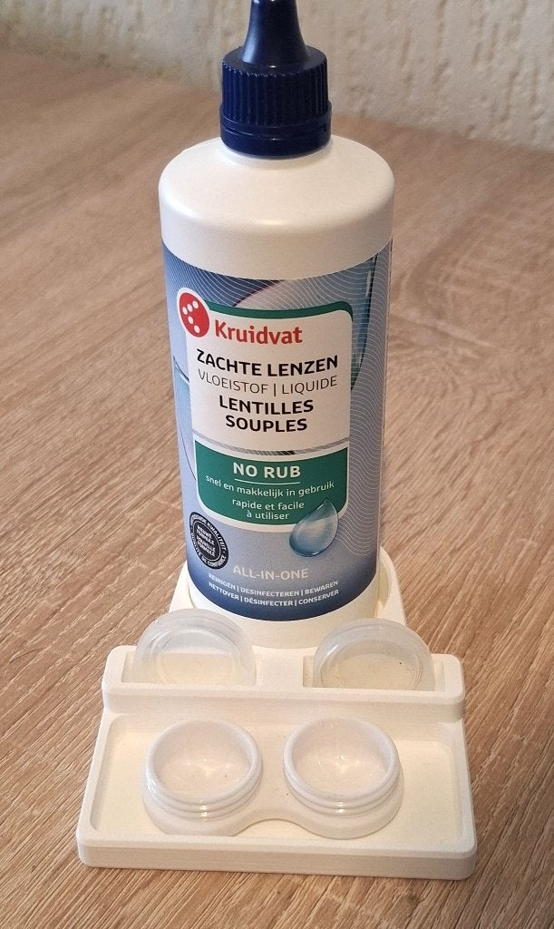 Unieke houder lenshouder en vloeistof, Ophalen of Verzenden, Nieuw, Ogen, Reiniging