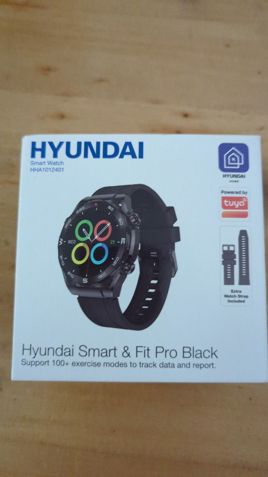 Nieuwe Hyundai Smart & Fit Pro Black Smartwatch, Zwart, Nieuw, Ophalen of Verzenden, Waterdicht