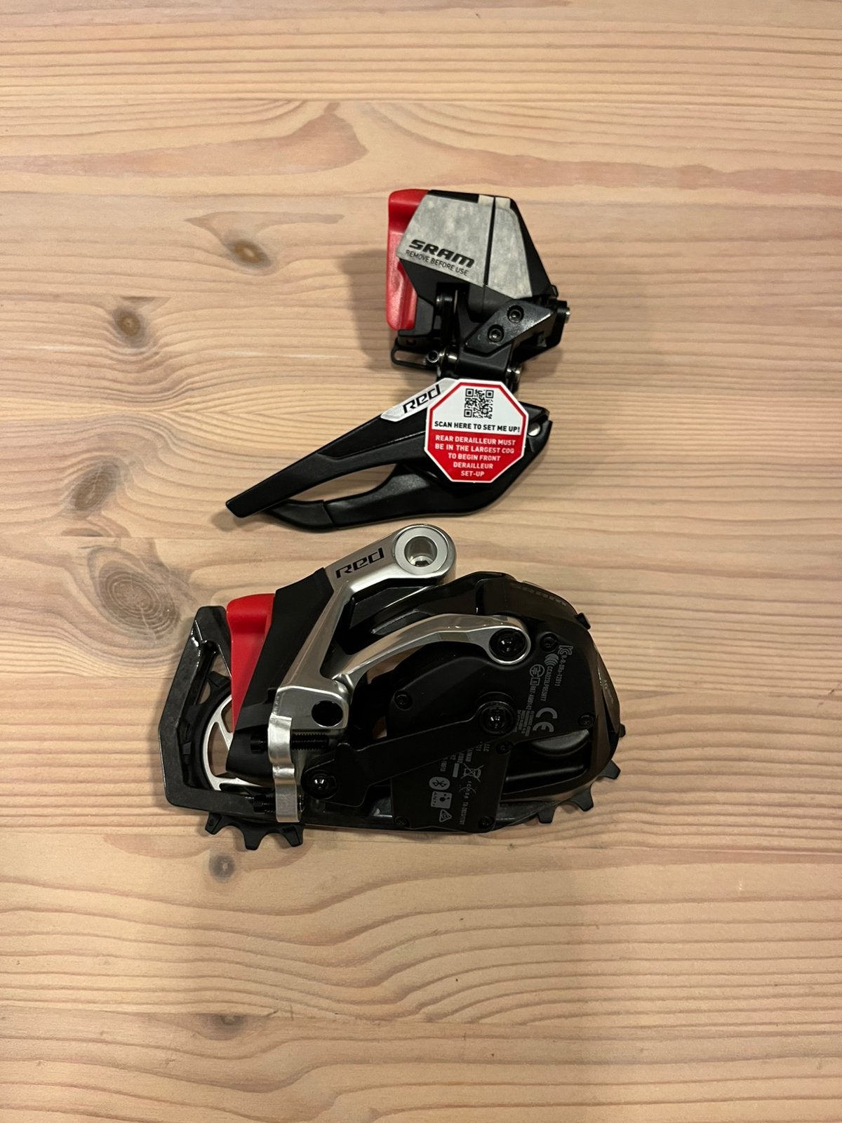 SRAM RED AXS E1 Voor- en achterderailleur, Ophalen of Verzenden, Nieuw, Gravelbike, Derailleur of Ketting