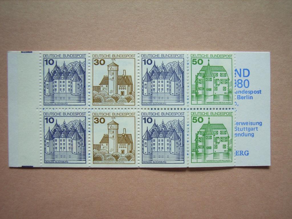 NB   Bundespost PZB H blad 27 Pf, Ophalen of Verzenden, BRD, Postfris