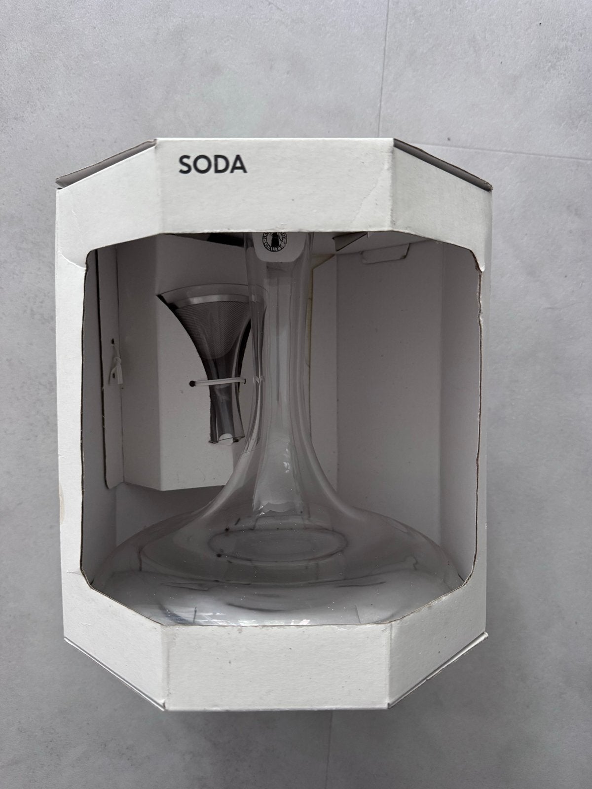 IKEA SODA Karaf met zeef - 1.1L, Ophalen, IKEA, Nieuw, Glas
