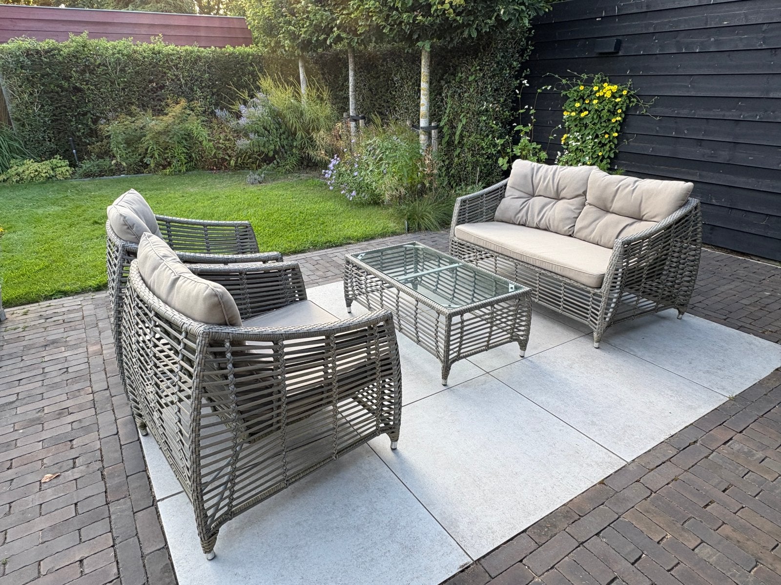 Hartman Lloyd 4 delige loungeset tuin, Ophalen, Gebruikt, Kunststof, Stoel