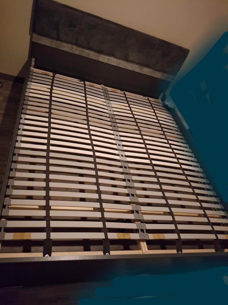 Haco bedframe met lattenbodems, Ophalen, Gebruikt, Tweepersoons, 140 cm