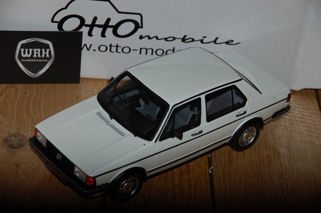 1:18 VOLKSWAGEN JETTA MK1 WHITE OTTO MOBILE OT291 WRH, Verzenden, Zo goed als nieuw, Auto, OttOMobile
