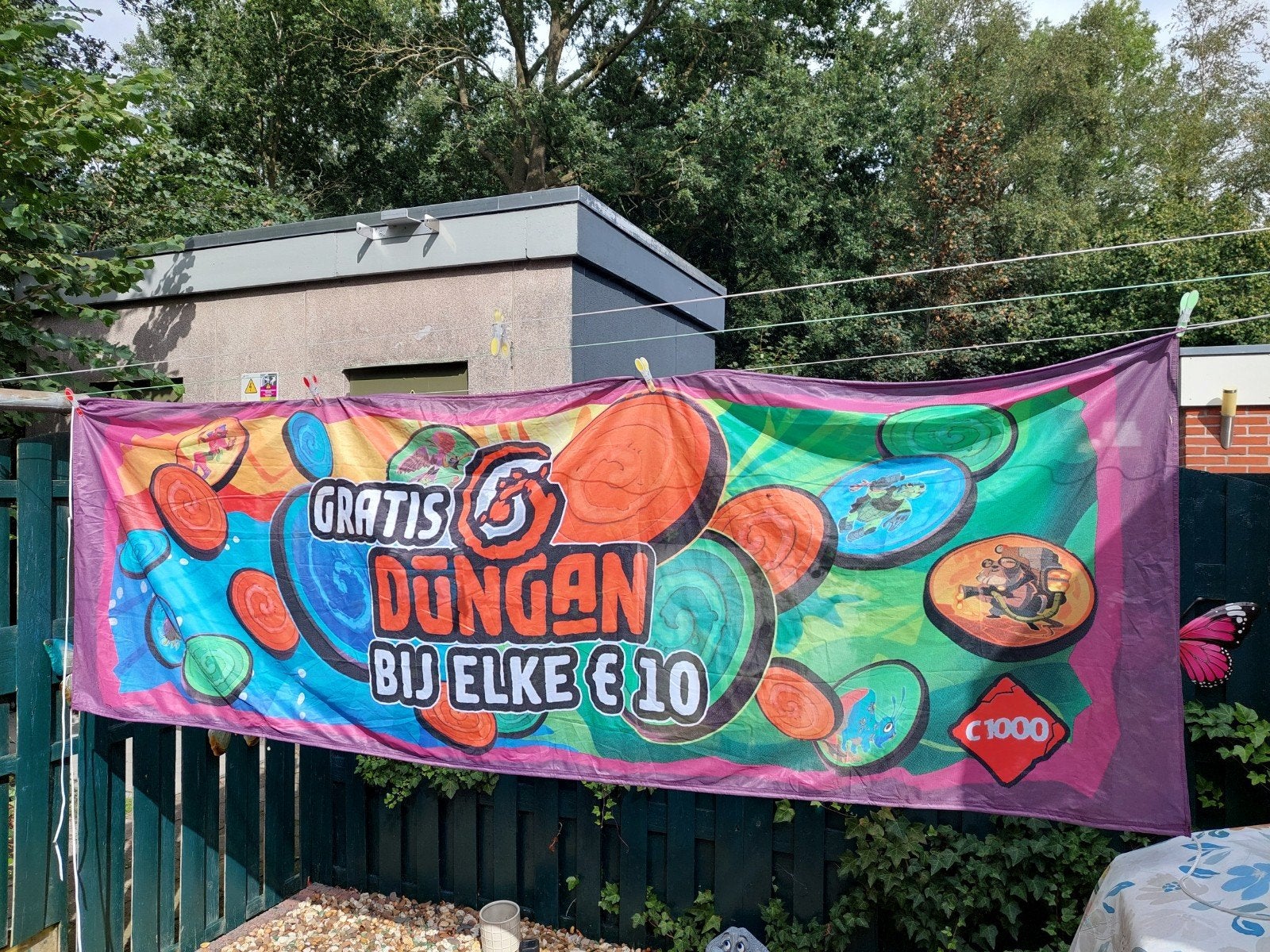 zeer zeldzame vlag van C1000  met de Dungan munten Actie, Verzamelen, C1000, Ophalen of Verzenden