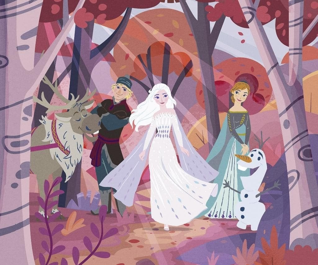 Disney Frozen Vlies Behang - 300x250 cm - Gratis Verzending, Verzenden, Nvt, 5 tot 10 m², Nvt