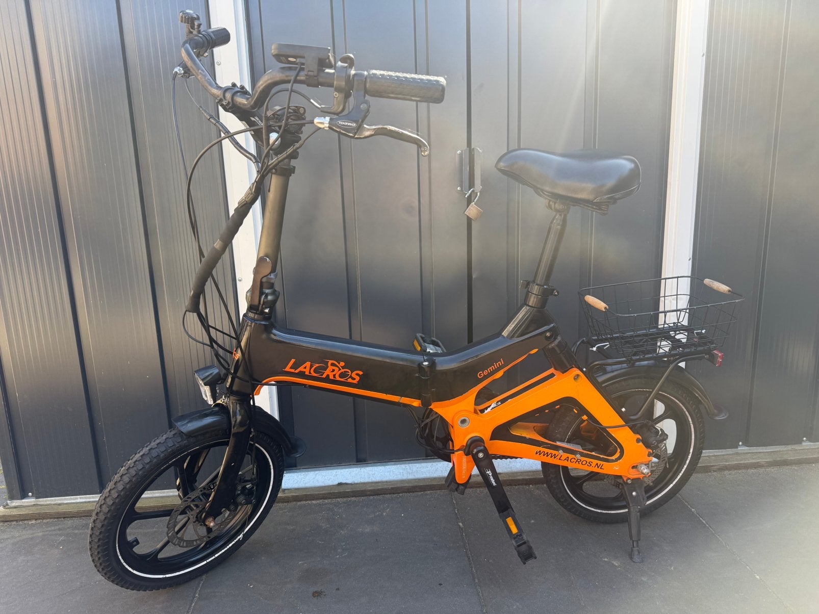 Elektrische vouwfiets Lacros, Fietsen en Brommers, Fietsen | Vouwfietsen, Overige merken, Velgrem, 16 tot 18 inch, Ophalen of Verzenden