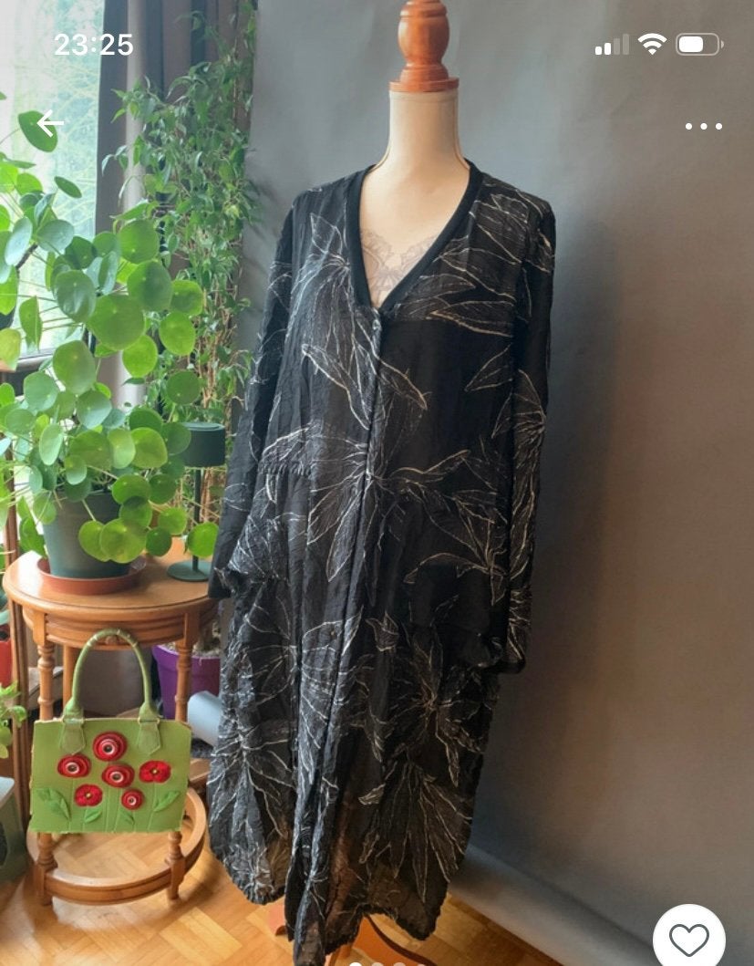 Alembika donkerblauw/ecru zomerjurk  mt. 46-50, Kleding | Dames, Verzenden, Zo goed als nieuw, Blauw, Jurk