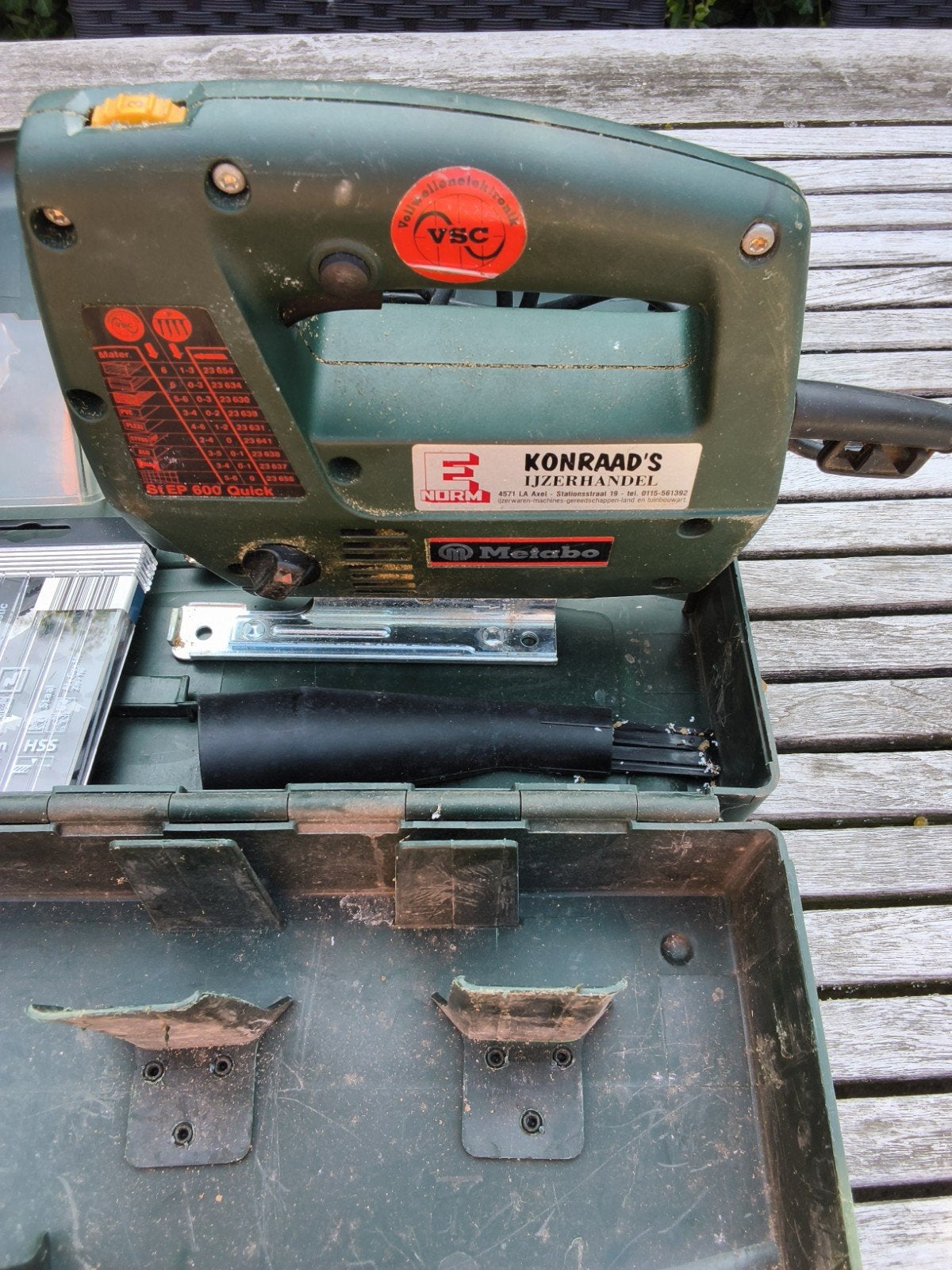 Metabo Decoupeerzaag - Krachtig en Betrouwbaar step 600 quic, Ophalen, Gebruikt, Decoupeerzaag, Metabo
