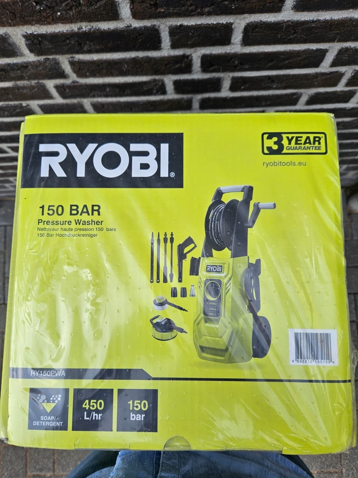 Nieuwe Ryobi 150 BAR Hogedrukreiniger - Ongebruikt, Ophalen of Verzenden, Nieuw, Elektrisch