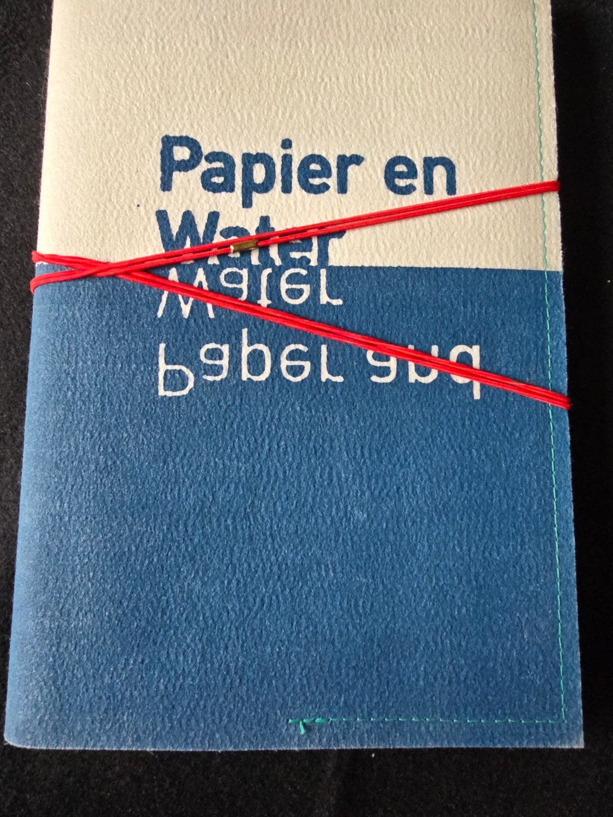 Papier en Water: Uniek boek met papierstalen van kunstenaars, Boeken, Ophalen of Verzenden, Zo goed als nieuw, Diverse kunstenaars