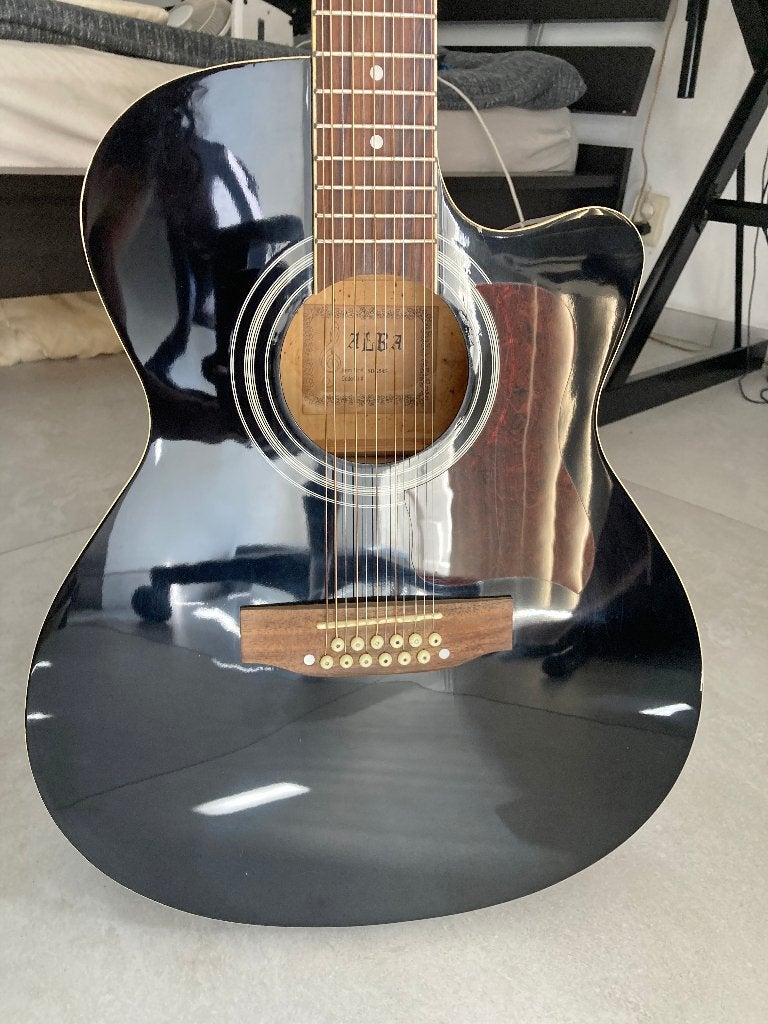 Alba 12 Snarige Gitaar Western Akoestisch - Elektrisch, Ophalen, Zo goed als nieuw, Western- of Steelstringgitaar, Met (piezo-)element