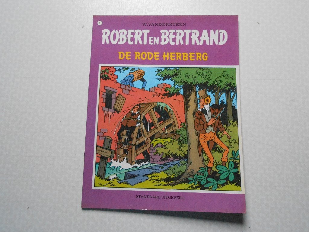 Robert en Bertrand 5 De rode herberg 1974 1 ste druk., Boeken, Willy Vandersteen, Eén stripboek, Nieuw, Ophalen of Verzenden