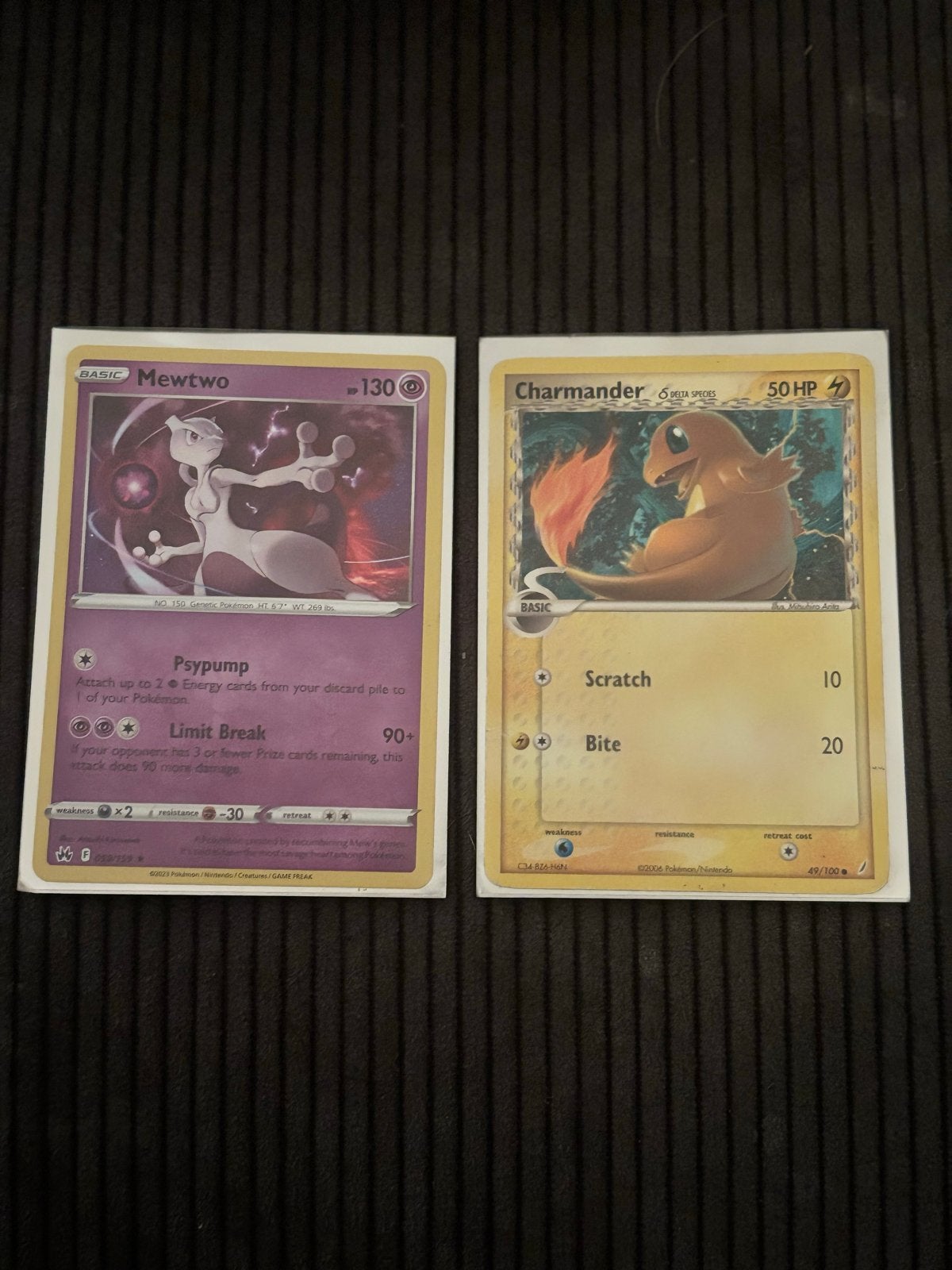 Pokémon kaarten set: Mewtwo + Charmander, Ophalen of Verzenden, Nieuw, Meerdere kaarten
