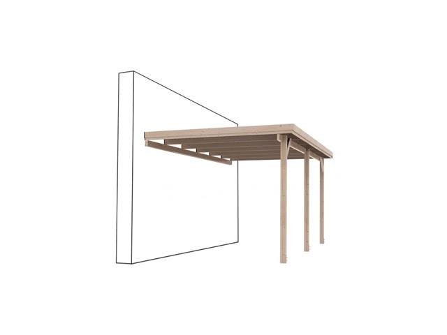 carport van hout 300 x 1000 x h200 / wandbevestigi, Niet ingevuld, Nieuw, Niet ingevuld, Ophalen
