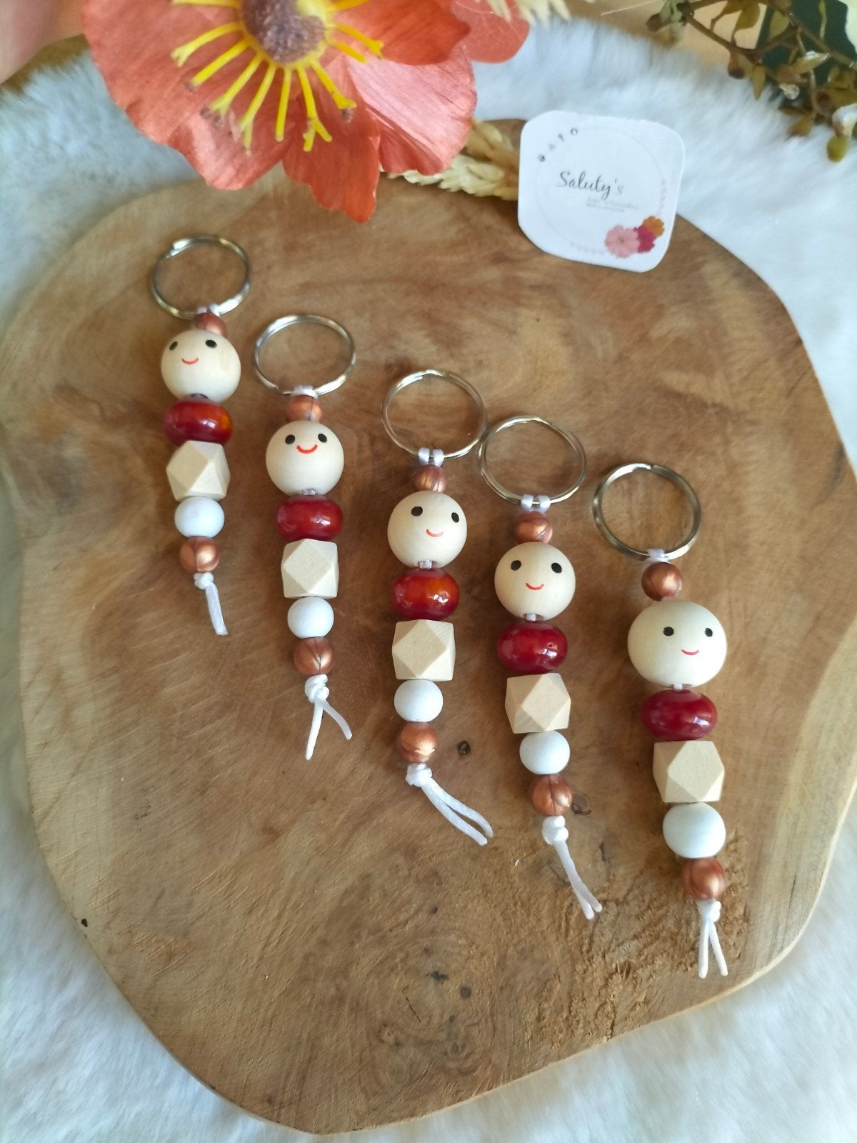 Nieuw • Bedankje/cadeautje • Gelukspoppetje sleutelhanger, Nieuw, Ophalen of Verzenden, Saluty's kinder- en kraamcadeaus, Info@salutys.nl