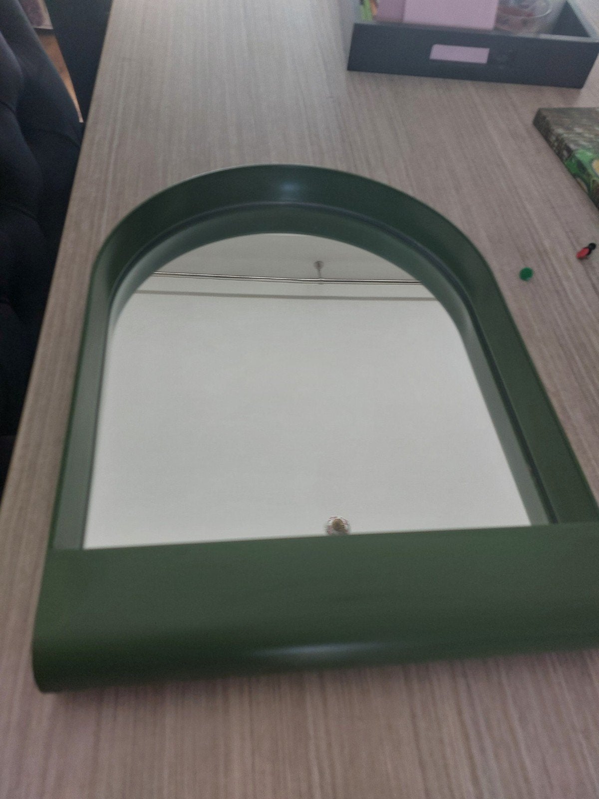 IKEA YPPERLIG Spiegel 40x30 cm - Groen, Ophalen, Minder dan 50 cm, Zo goed als nieuw, Minder dan 100 cm