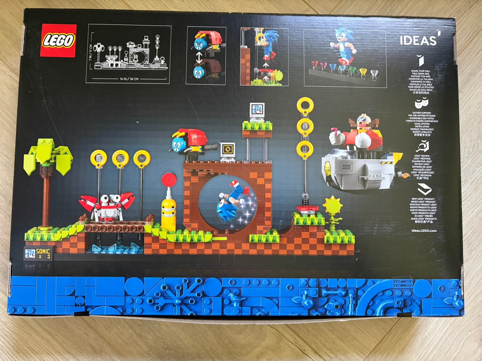 Lego 21331 sonic the hedgehog, Lego, Nieuw, Ophalen of Verzenden, Complete set