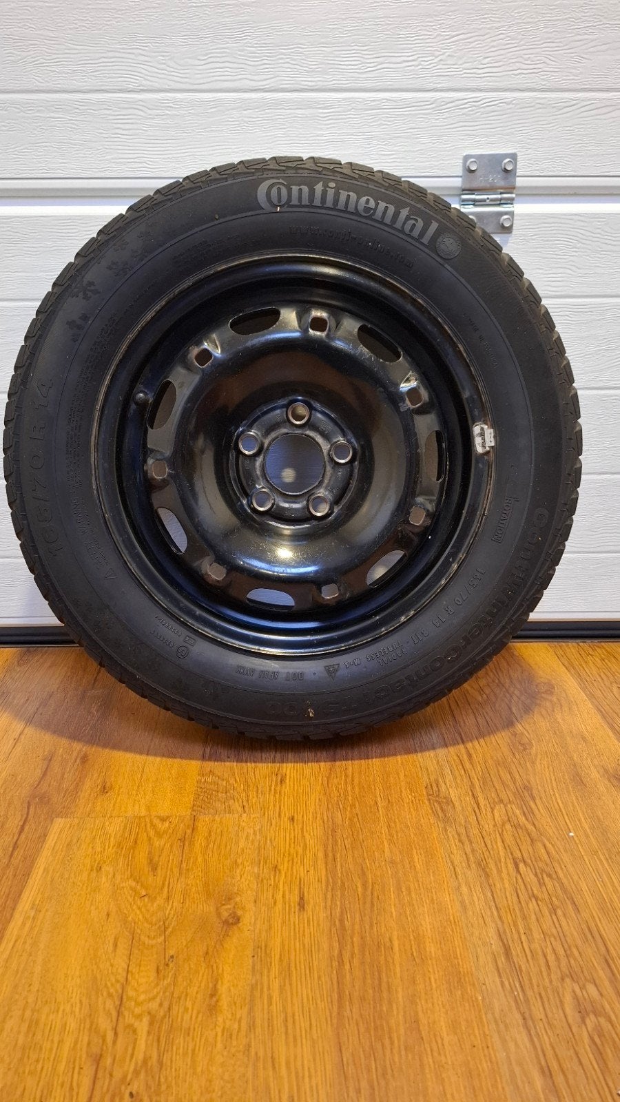 5x100 stalen velg met 165/70/14 banden, Ophalen of Verzenden