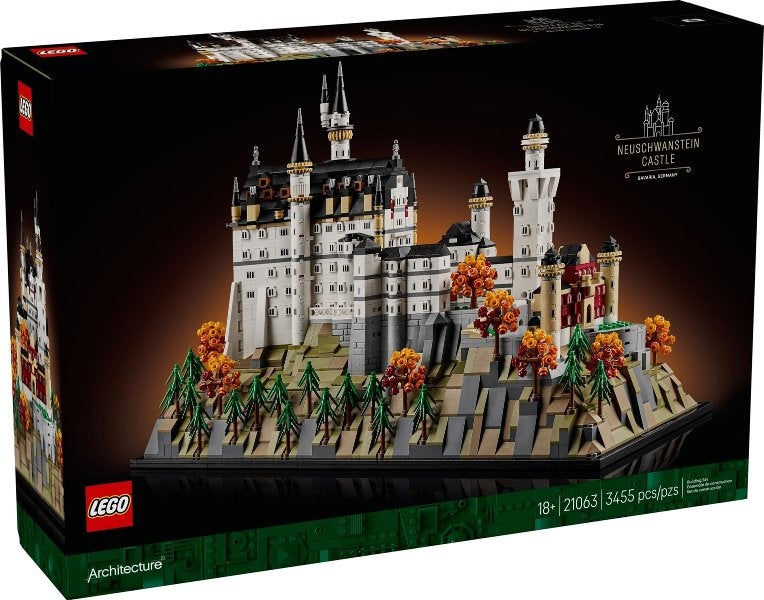 Lego | Architecture | Slot Neuschwanstein | 21063, Lego, Lego, Nieuw, Ophalen of Verzenden
