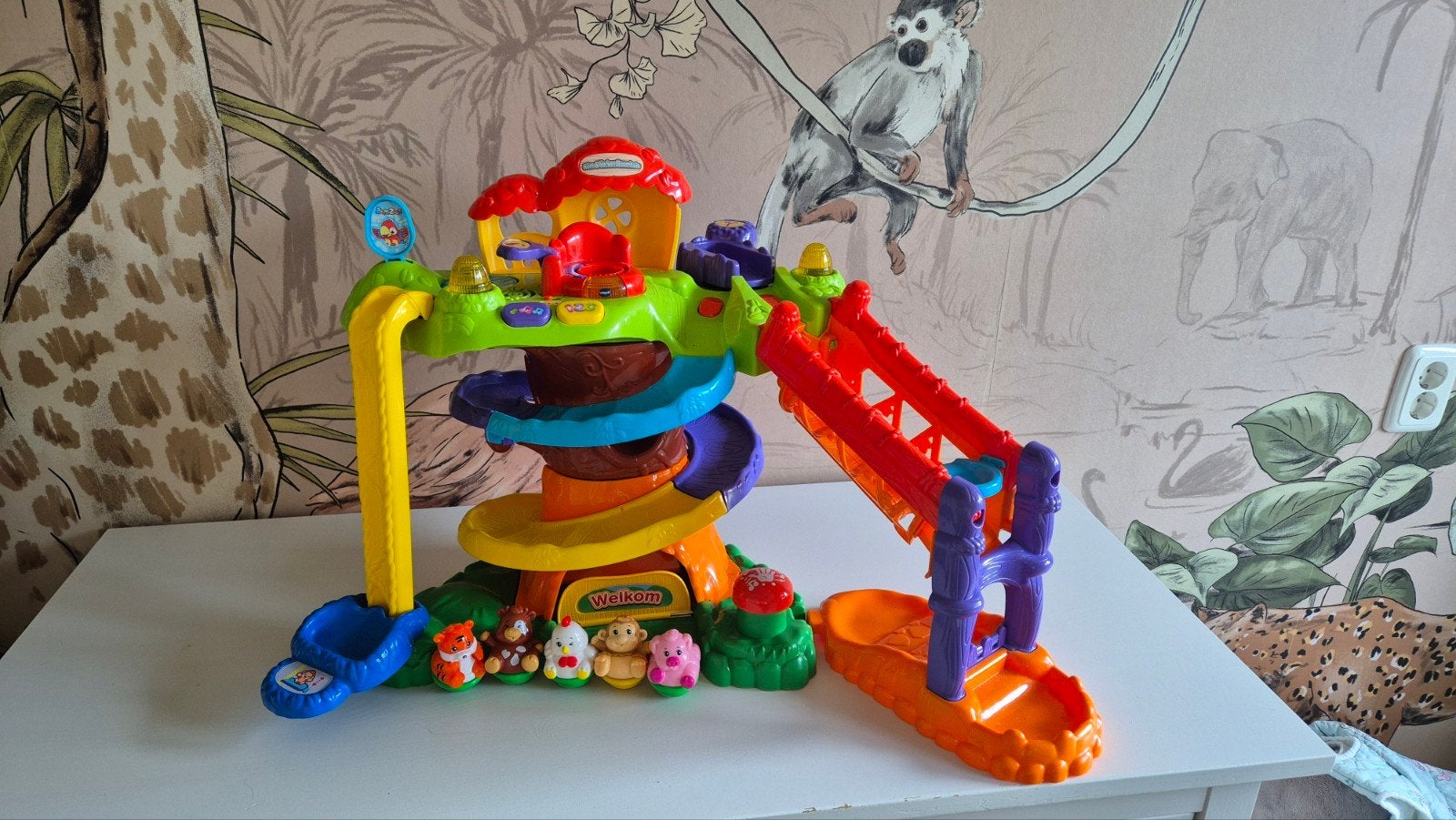 VTech Klim & Verken Boomhuis compleet met 5 dieren, Ophalen, Gebruikt, 6 maanden tot 2 jaar
