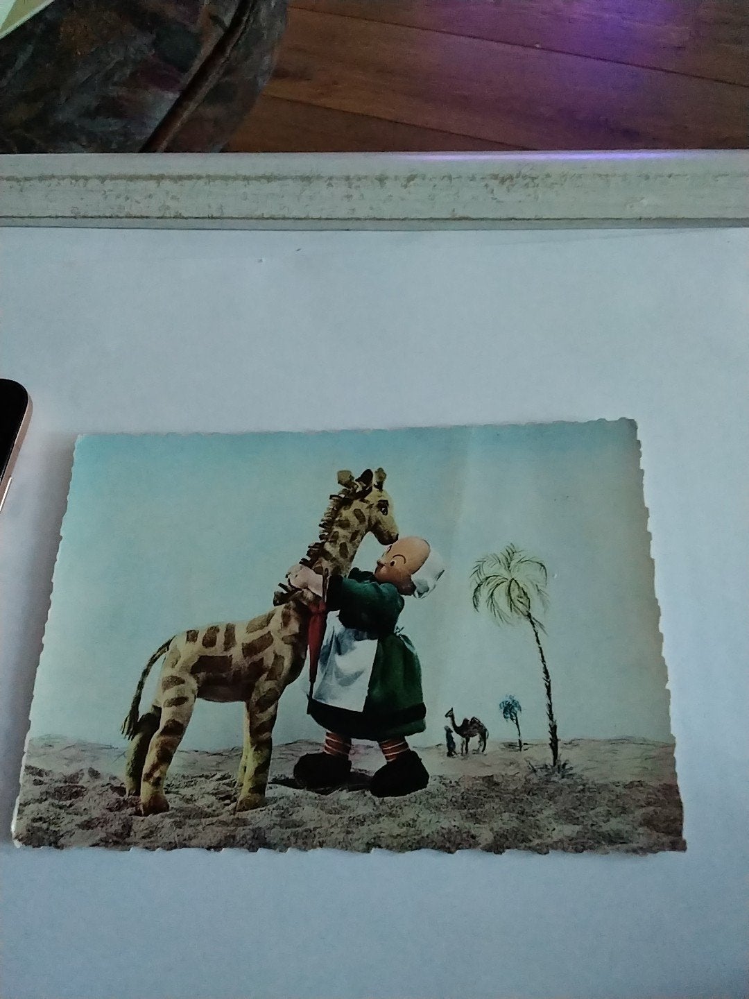 Vintage Bécassine ansichtkaart - Bécassine en giraffe, Ophalen of Verzenden, Voor 1920, Gelopen, Cultuur en Media