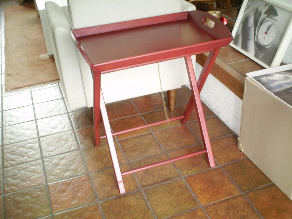 Butler -tray, beuken, mahonie, of wit gelakt. NIEUW !!, Ophalen, Nieuw, Rechthoekig, Hout